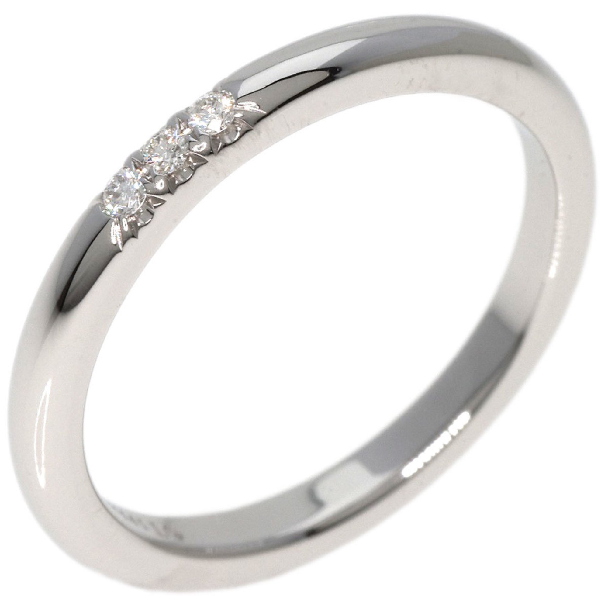 Tiffany & Co. Forever Wedding Band 3P Diamond Ring, Platinum PT950, Women's, TIFFANY