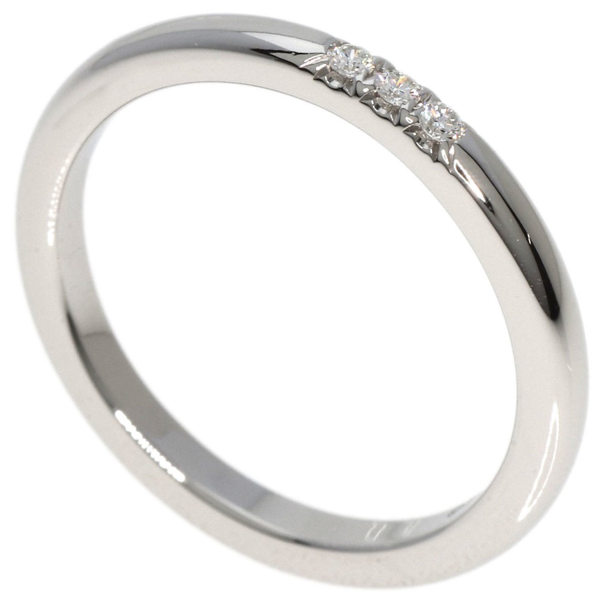 Tiffany & Co. Forever Wedding Band 3P Diamond Ring, Platinum PT950, Women's, TIFFANY