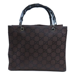 Gucci 002-1016-002855 Bamboo GG Handbag Nylon Material Women's GUCCI