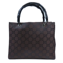 Gucci 002-1016-002855 Bamboo GG Handbag Nylon Material Women's GUCCI