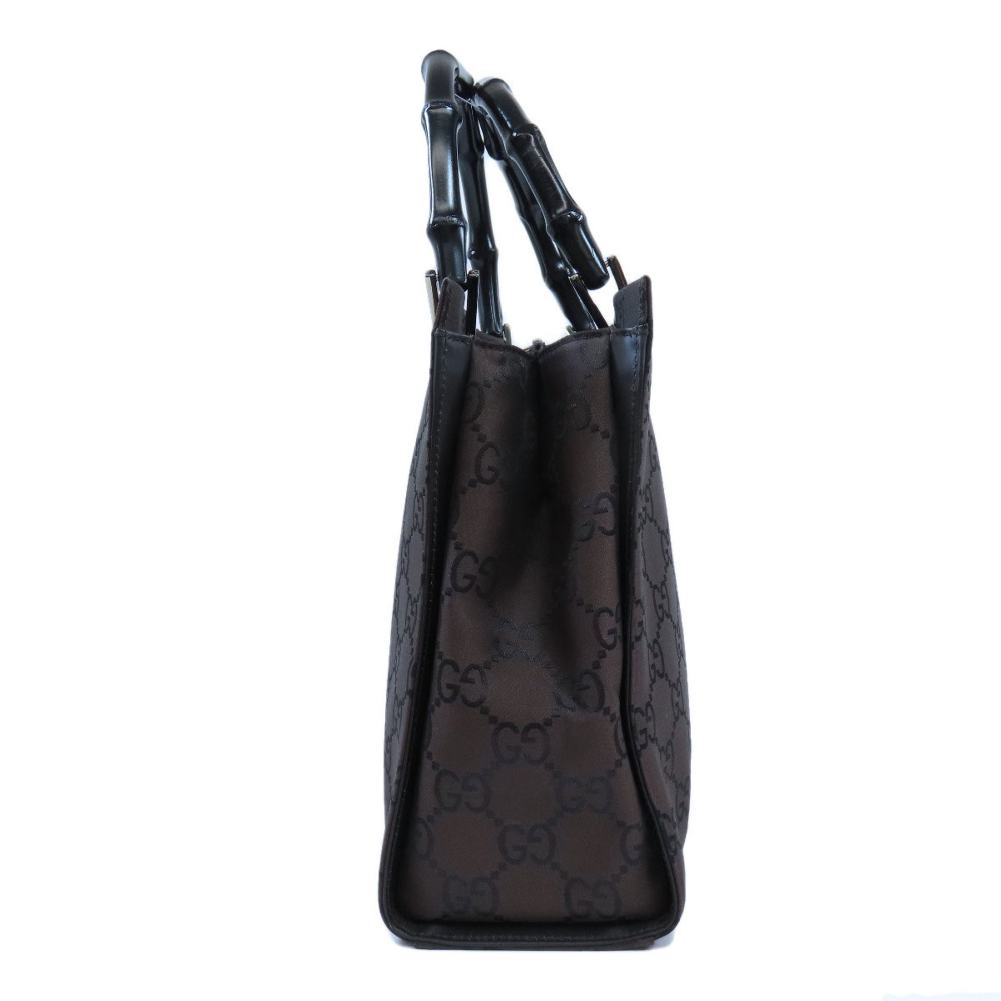 Gucci 002-1016-002855 Bamboo GG Handbag Nylon Material Women's GUCCI