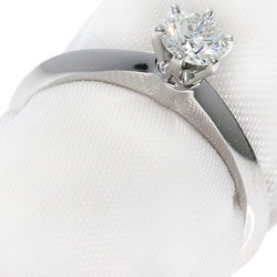 Tiffany solitaire diamond ring, platinum PT950, for women, TIFFANY&Co.