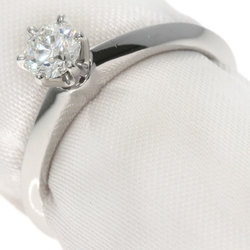 Tiffany solitaire diamond ring, platinum PT950, for women, TIFFANY&Co.