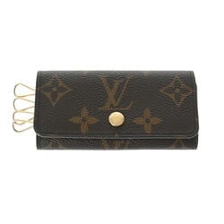 LOUIS VUITTON Louis Vuitton Monogram 4-ring key case Brown M69517 Women's canvas