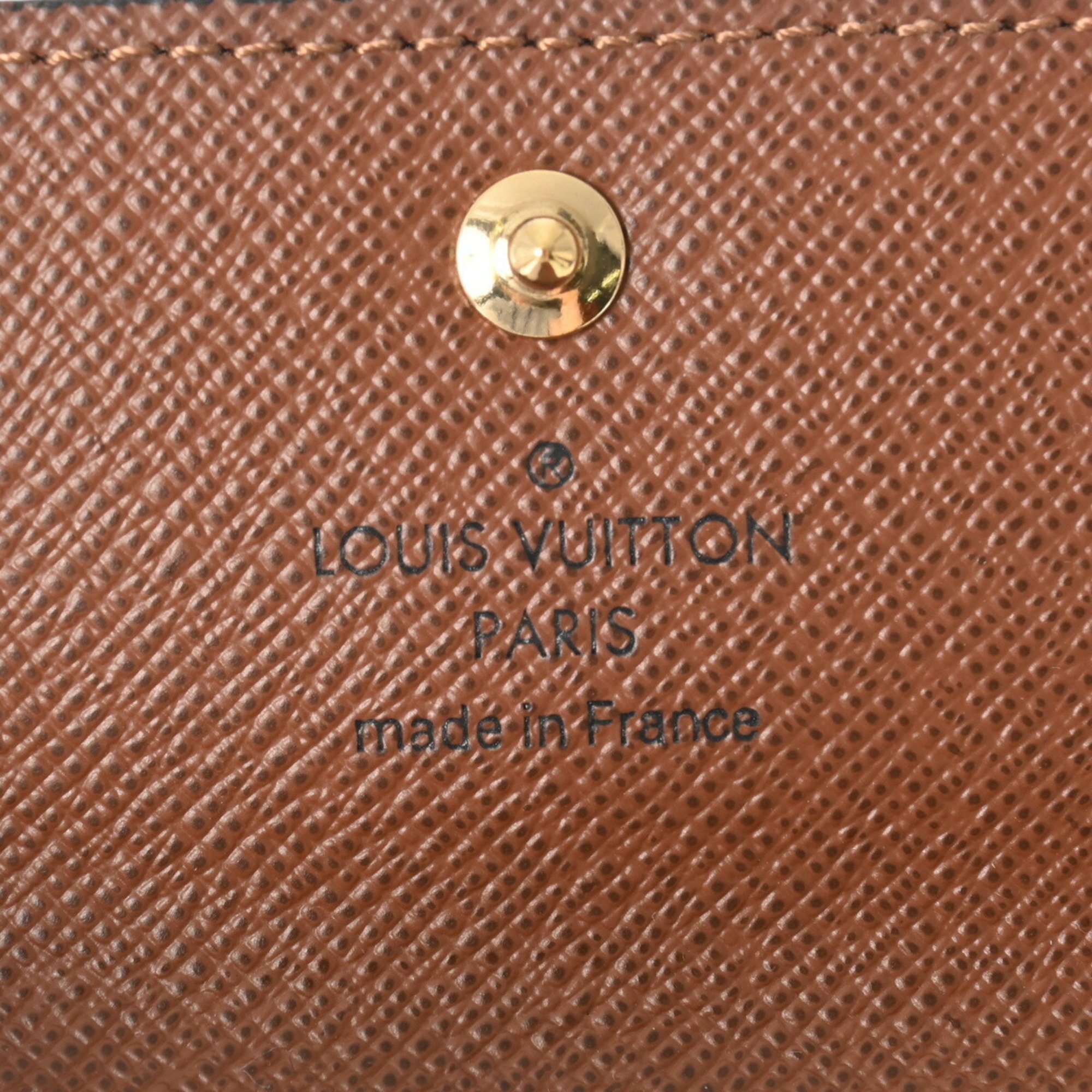 LOUIS VUITTON Louis Vuitton Monogram 4-ring key case Brown M69517 Women's canvas