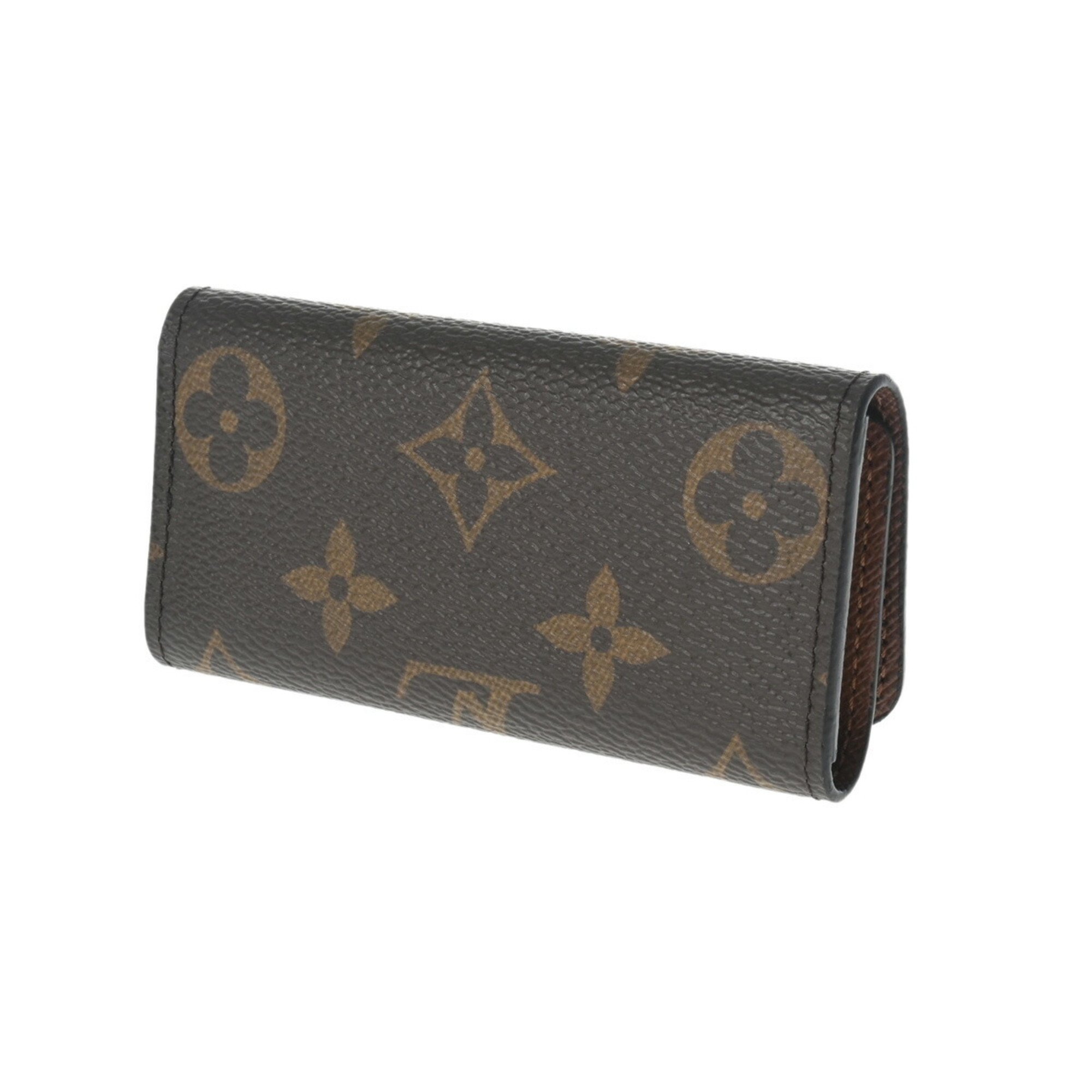 LOUIS VUITTON Louis Vuitton Monogram 4-ring key case Brown M69517 Women's canvas