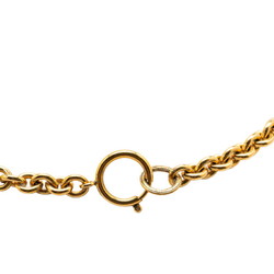 Chanel Coco Mark Stitch Necklace Gold Plated Women's CHANEL