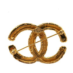 Chanel Lava Yogan Coco Mark Brooch Gold Plated Women's CHANEL