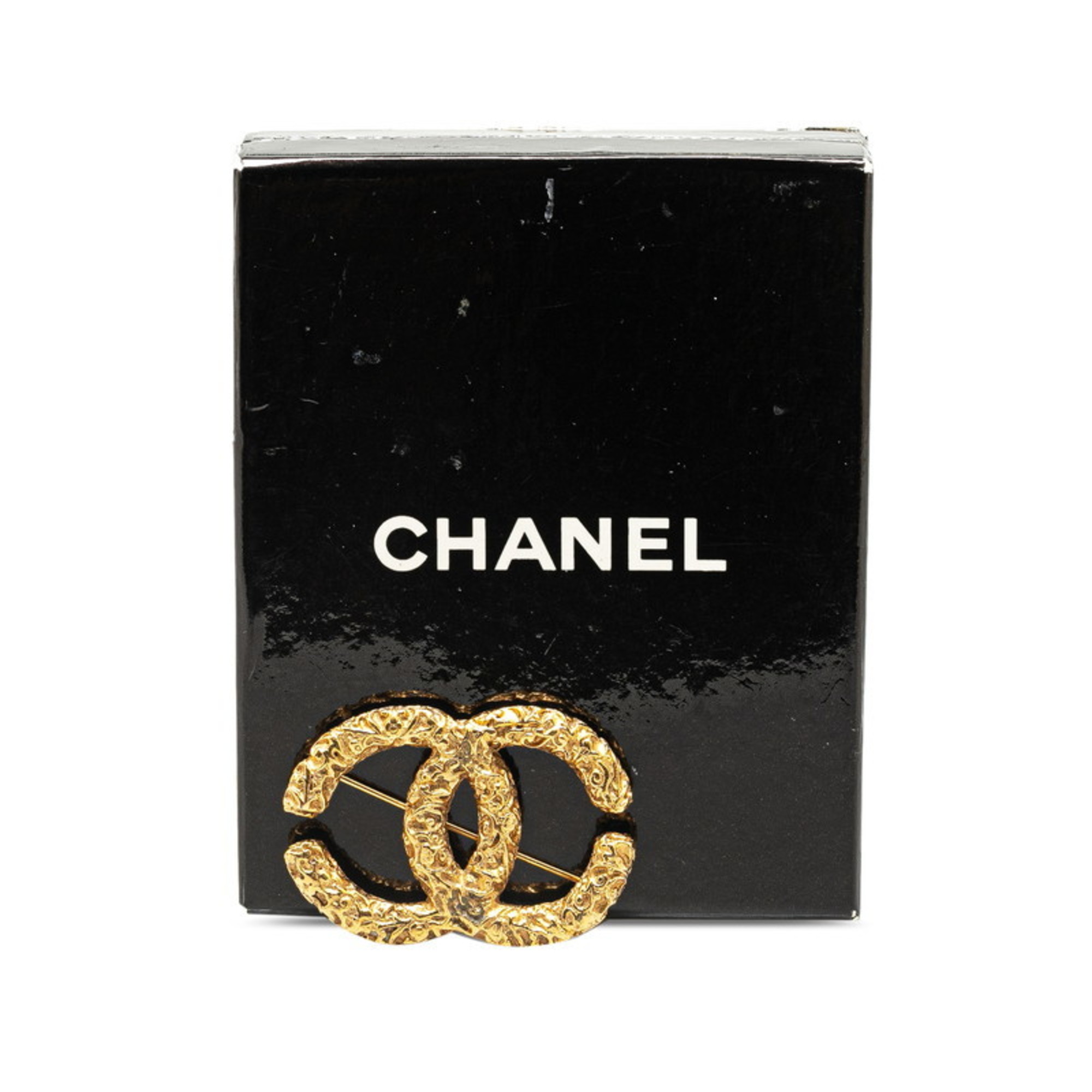 Chanel Lava Yogan Coco Mark Brooch Gold Plated Women's CHANEL