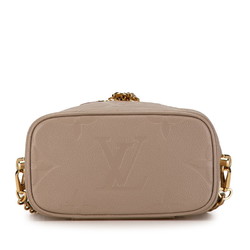 Louis Vuitton Monogram Empreinte Vanity PM Handbag Shoulder Bag M45608 Tourtrell Creme Beige Leather Women's LOUIS VUITTON