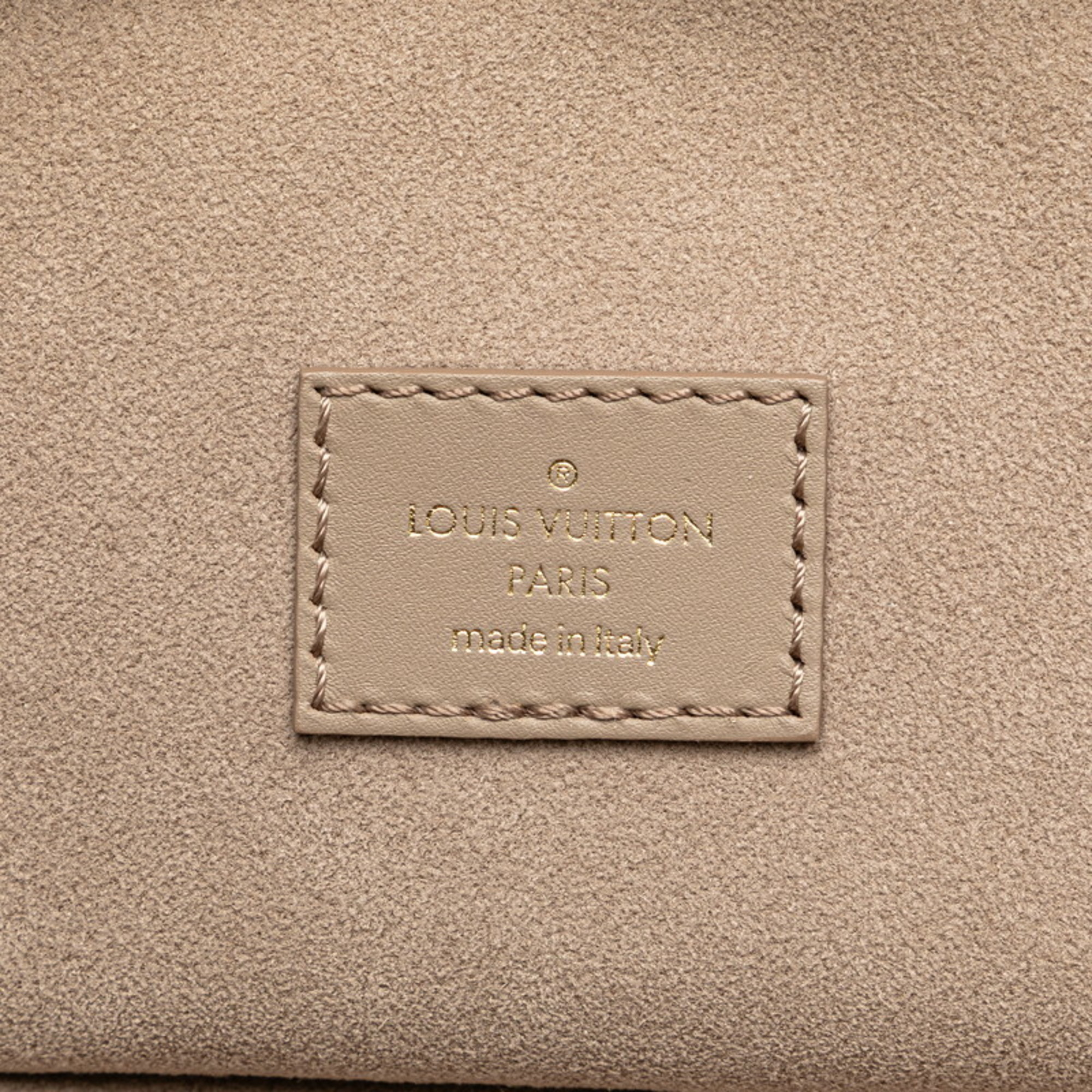 Louis Vuitton Monogram Empreinte Vanity PM Handbag Shoulder Bag M45608 Tourtrell Creme Beige Leather Women's LOUIS VUITTON