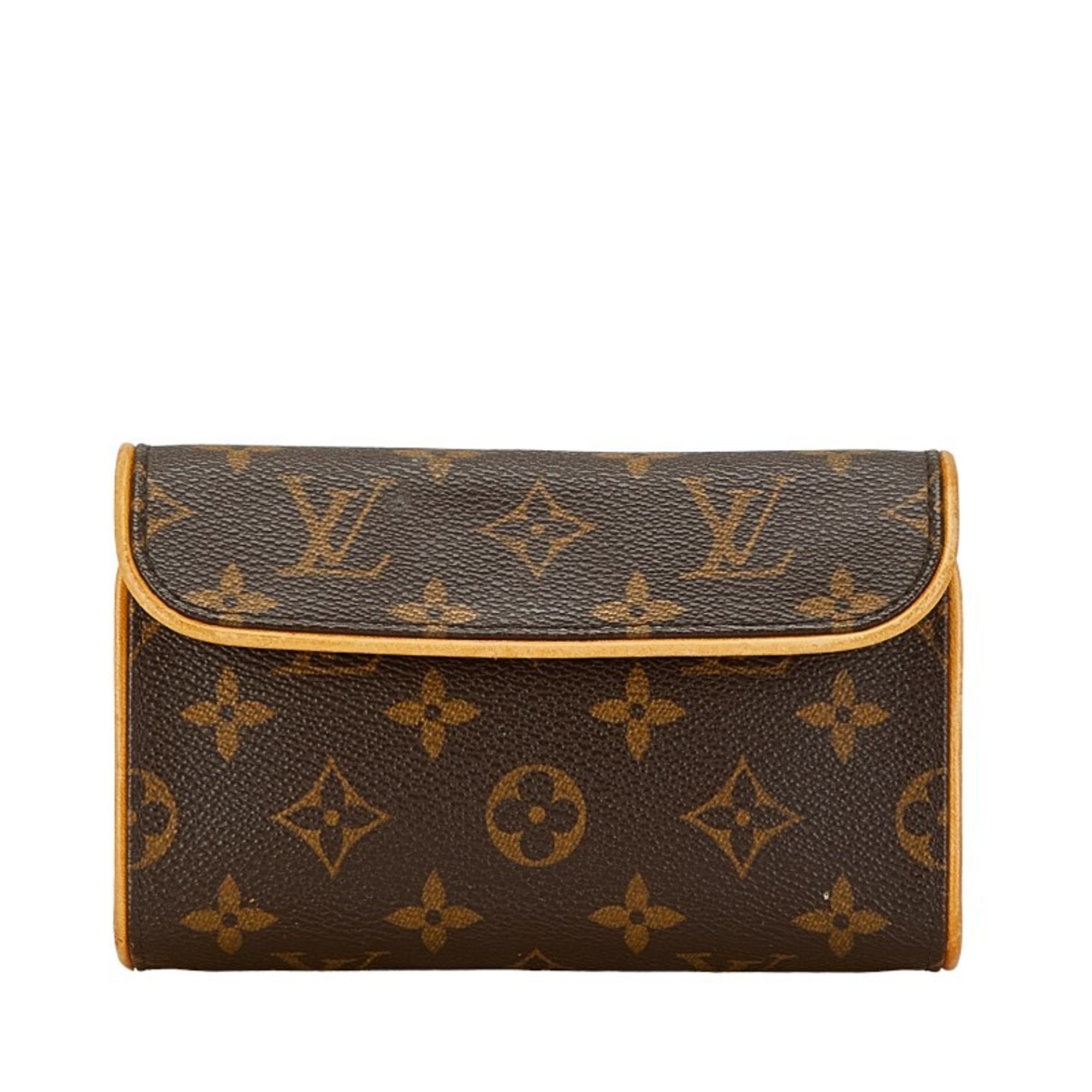 Louis Vuitton Monogram Pochette Florentine Shoulder Bag M51855 Brown PVC Leather Women's LOUIS VUITTON