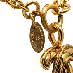 Chanel Coco Mark Matelasse Necklace Gold Plated Women's CHANEL