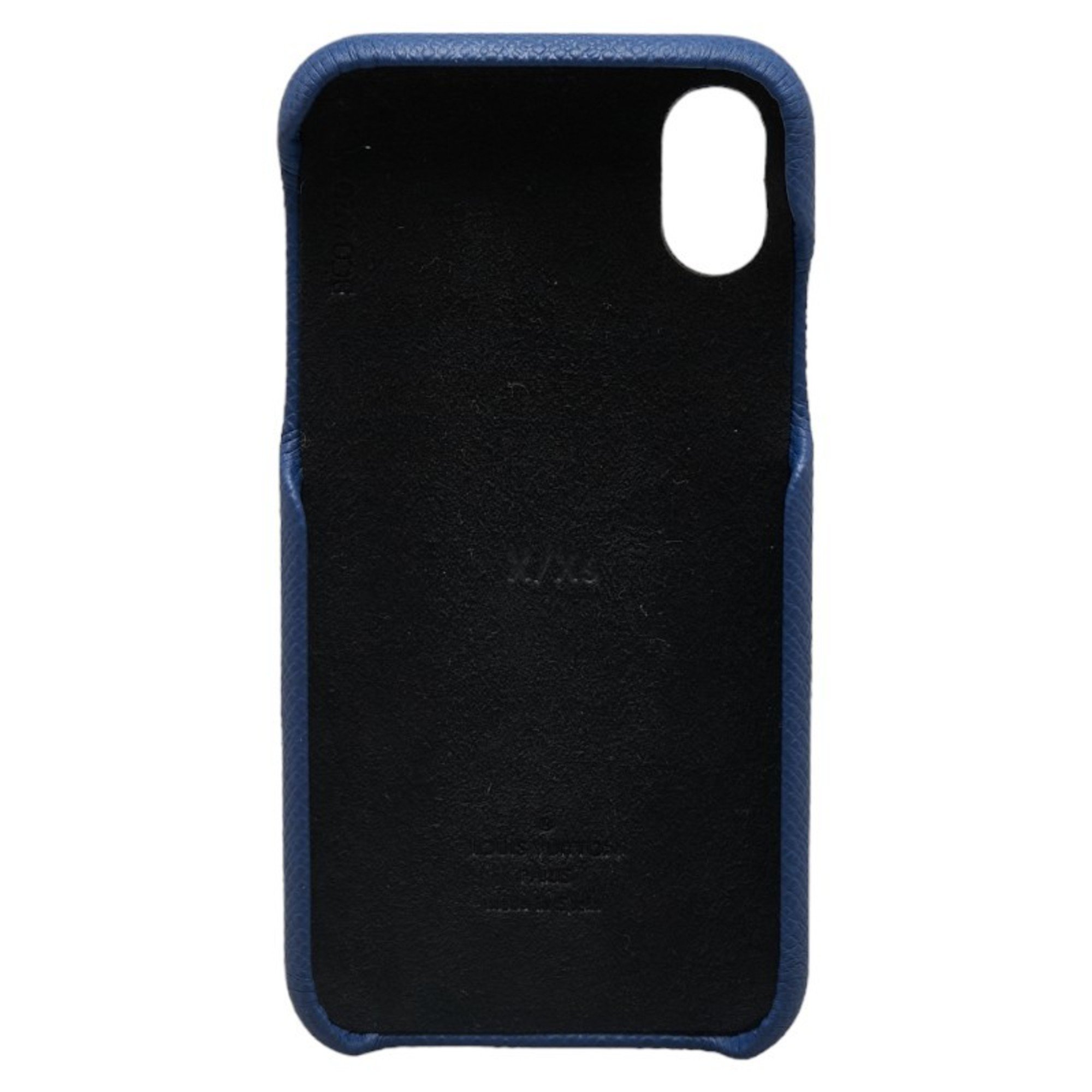 Louis Vuitton Monogram Taiga Rama iPhone Case X/Xs M30273 Blue Leather Women's LOUIS VUITTON