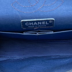 Chanel Airline Matelasse Coco Mark Double Flap Chain Shoulder Bag Blue Multicolor Lambskin Women's CHANEL