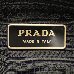 Prada Ribbon Motif Handbag BN1631 Black Nylon Leather Women's PRADA