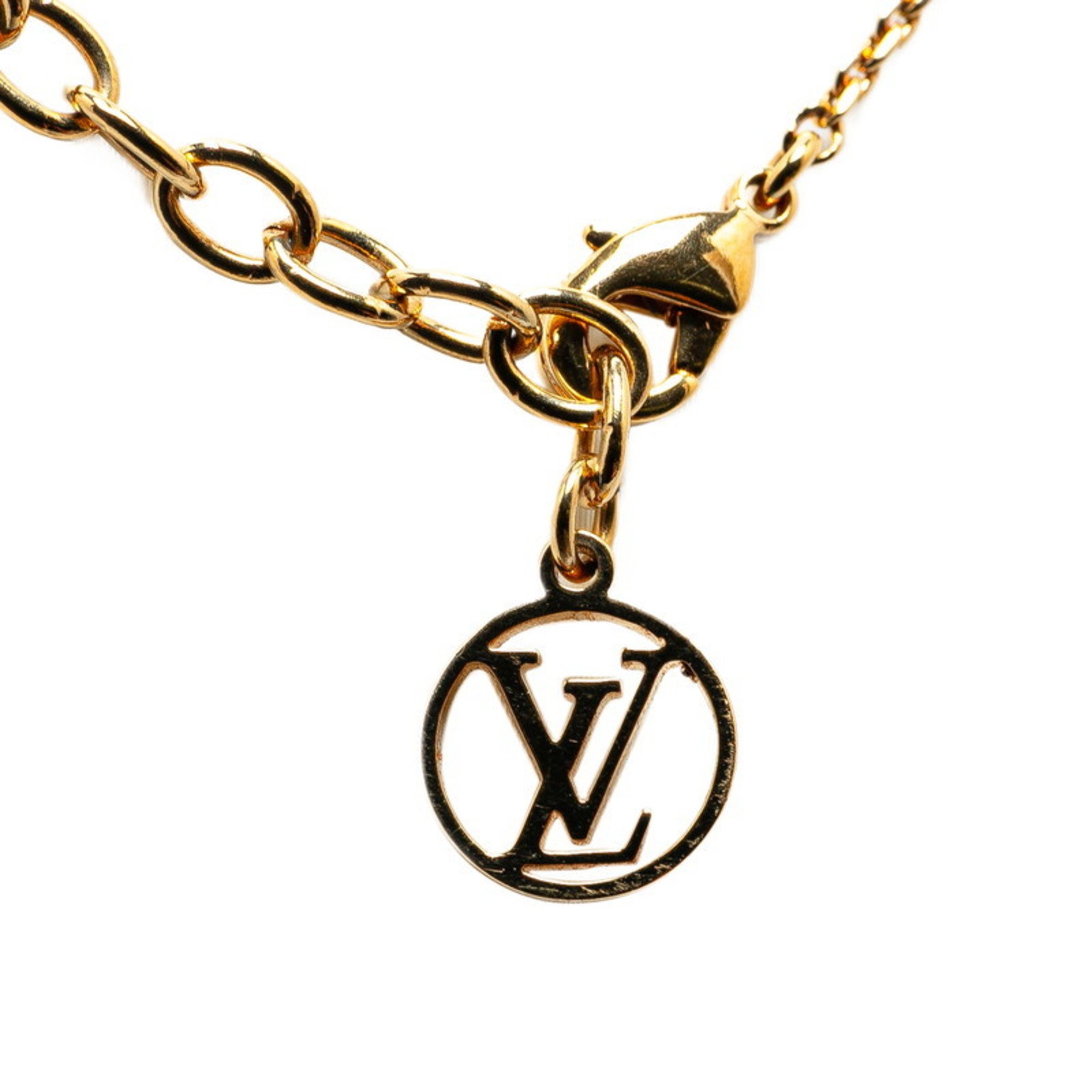 Louis Vuitton LV&ME K Collier Necklace M61066 Gold Plated Women's LOUIS VUITTON