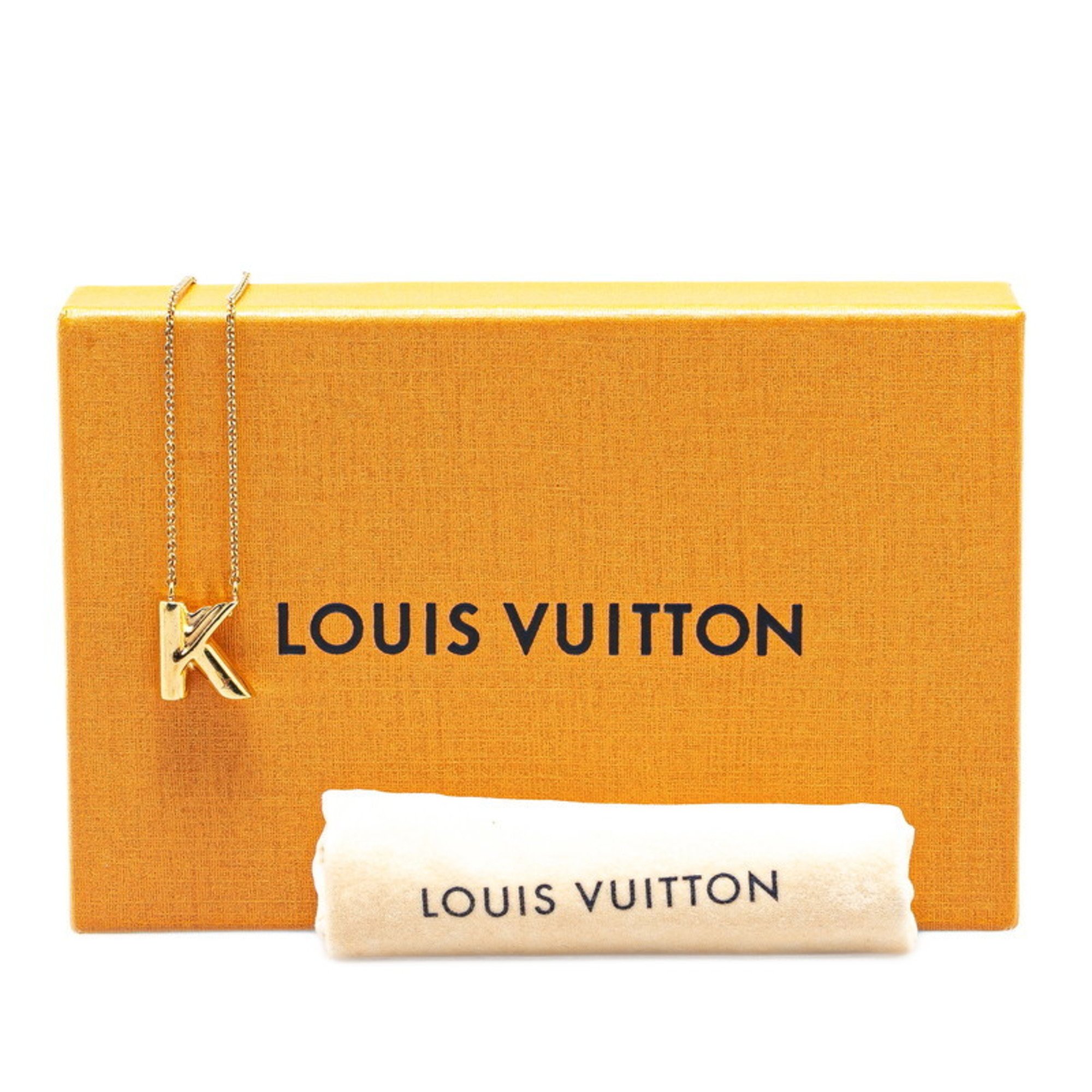 Louis Vuitton LV&ME K Collier Necklace M61066 Gold Plated Women's LOUIS VUITTON