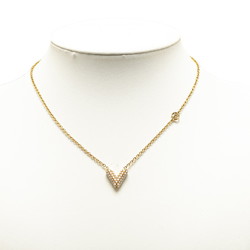 Louis Vuitton Collier Essential V Necklace M68358 Pearl Gold Plated Women's LOUIS VUITTON