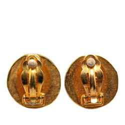 Chanel Coco Mark Earrings Gold Plated Women's CHANEL