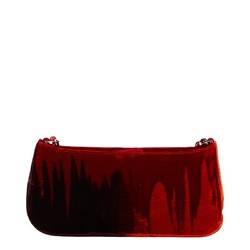 Salvatore Ferragamo Chain Bag Handbag EF-21 0807 Wine Red Velvet Women's