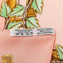 Hermes Carre 90 ENVOL Flying Dove Birdcage Scarf Muffler Pink Multicolor Silk Women's HERMES