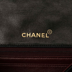 Chanel Diana 25 Coco Mark Chain Shoulder Bag Black Gold Lambskin Women's CHANEL