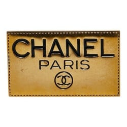 Chanel Plate Coco Mark Brooch Gold Plated Women's CHANEL