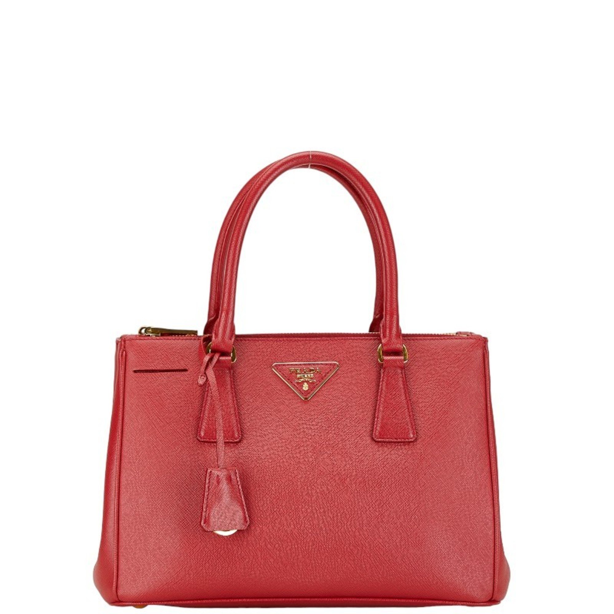 Prada handbag shoulder bag red leather women's PRADA