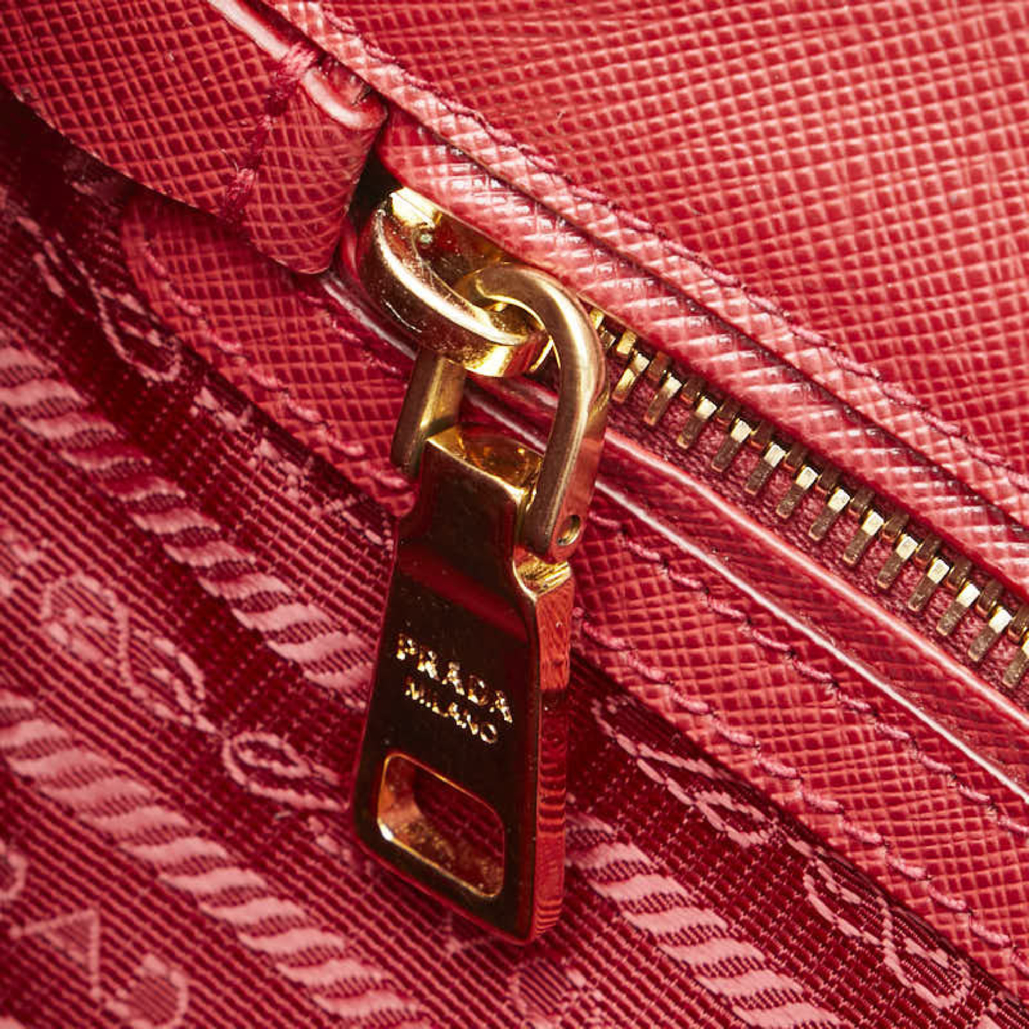 Prada handbag shoulder bag red leather women's PRADA