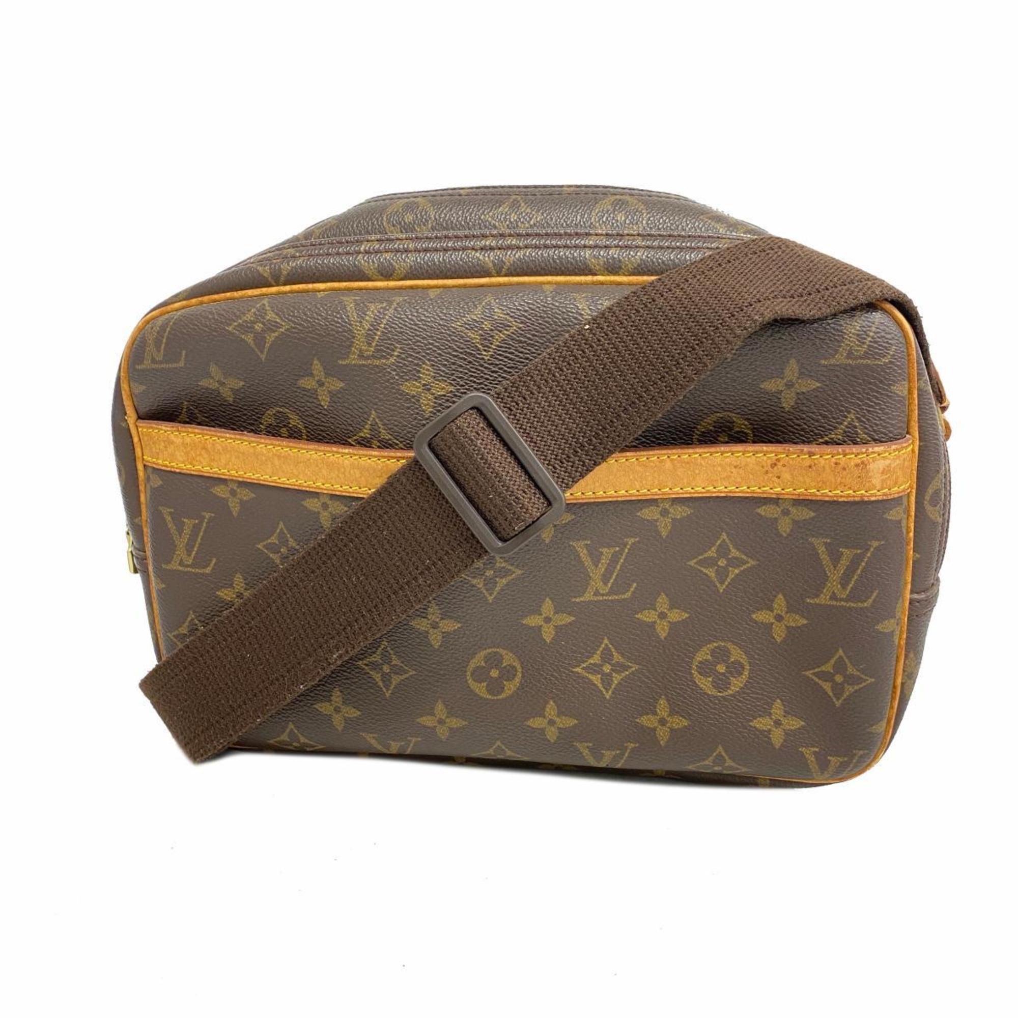 Louis Vuitton Shoulder Bag Monogram Reporter PM M45254 Brown Ladies