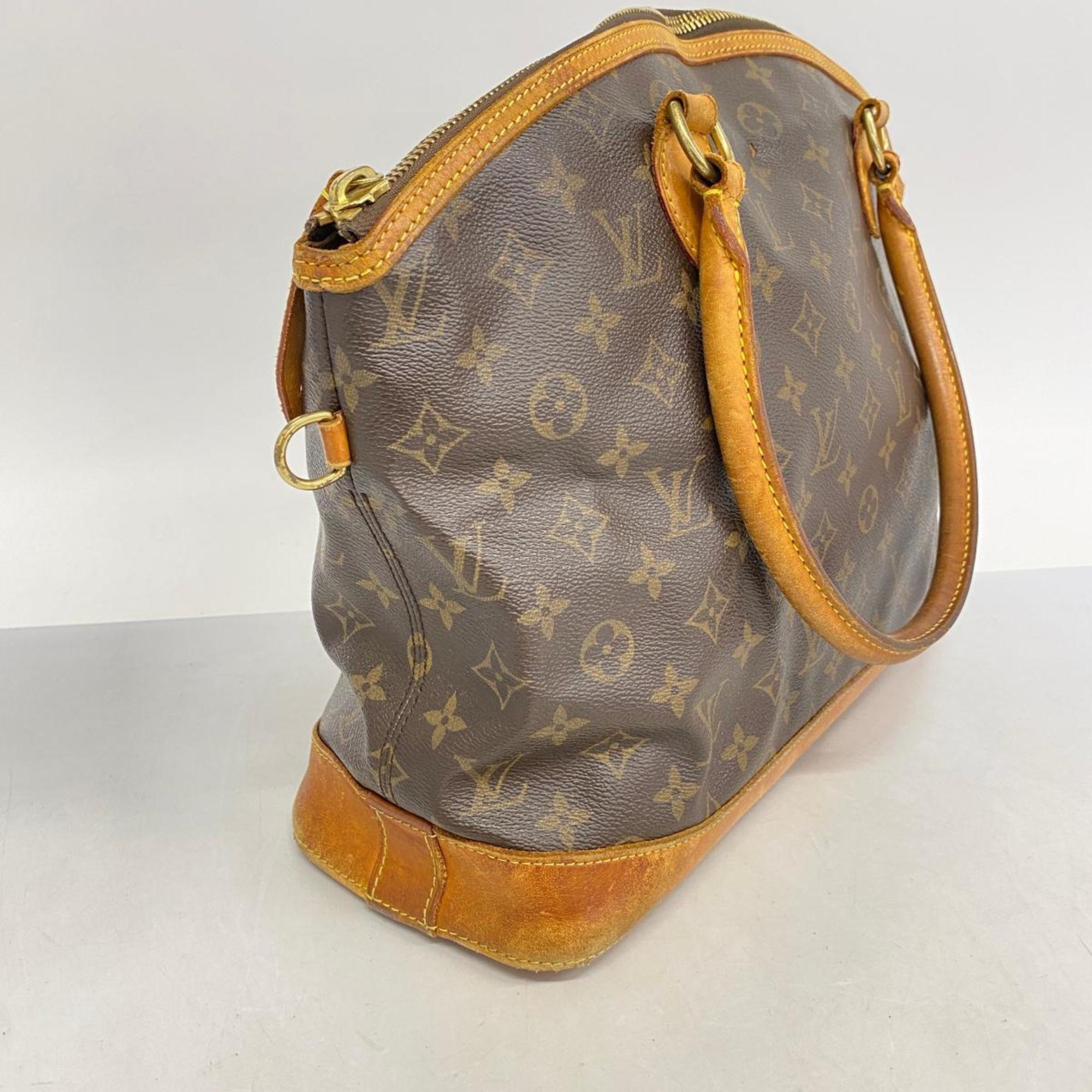 Louis Vuitton Handbag Monogram Lockit Horizontal M40104 Brown Ladies