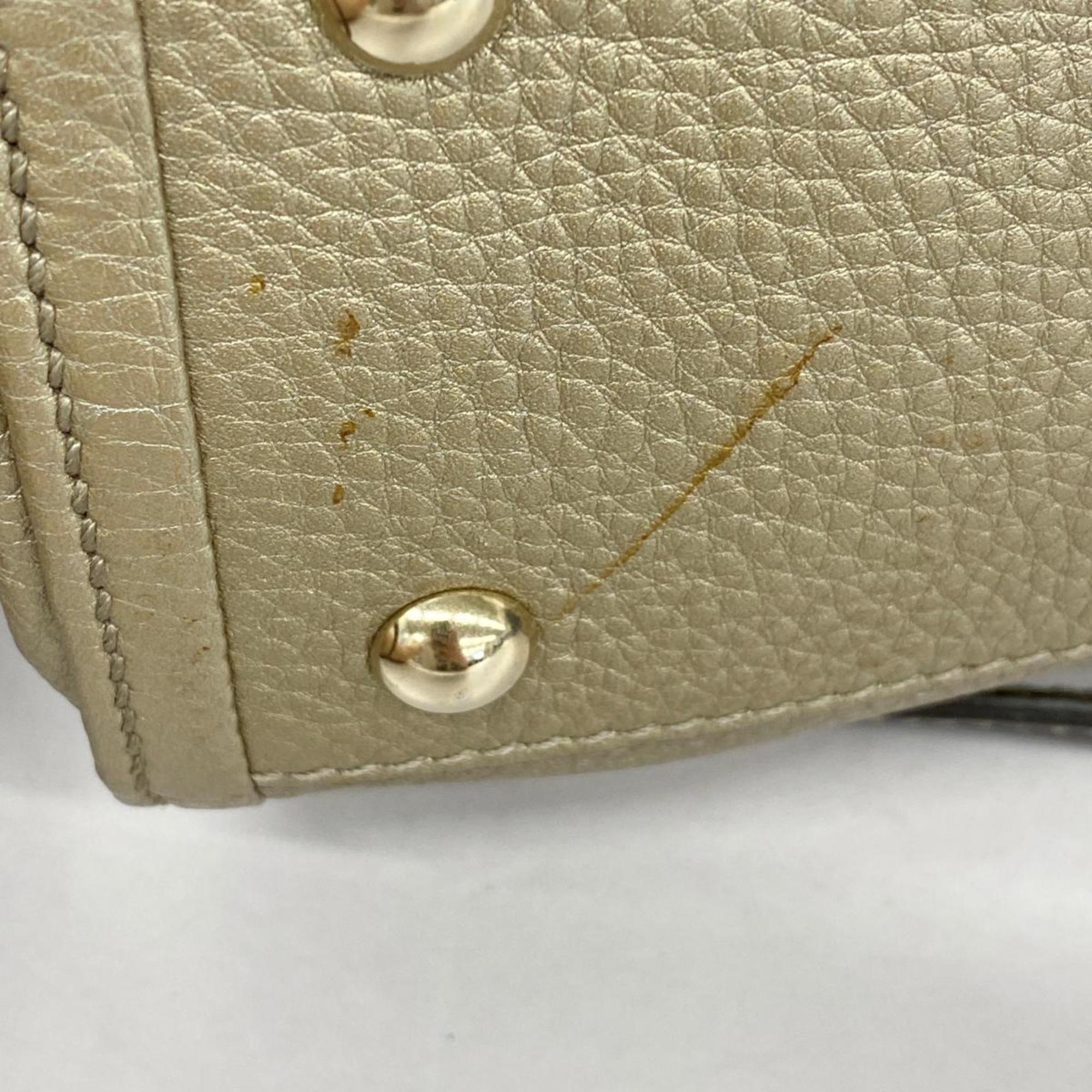 Gucci handbag Soho 336751 leather champagne gold ladies