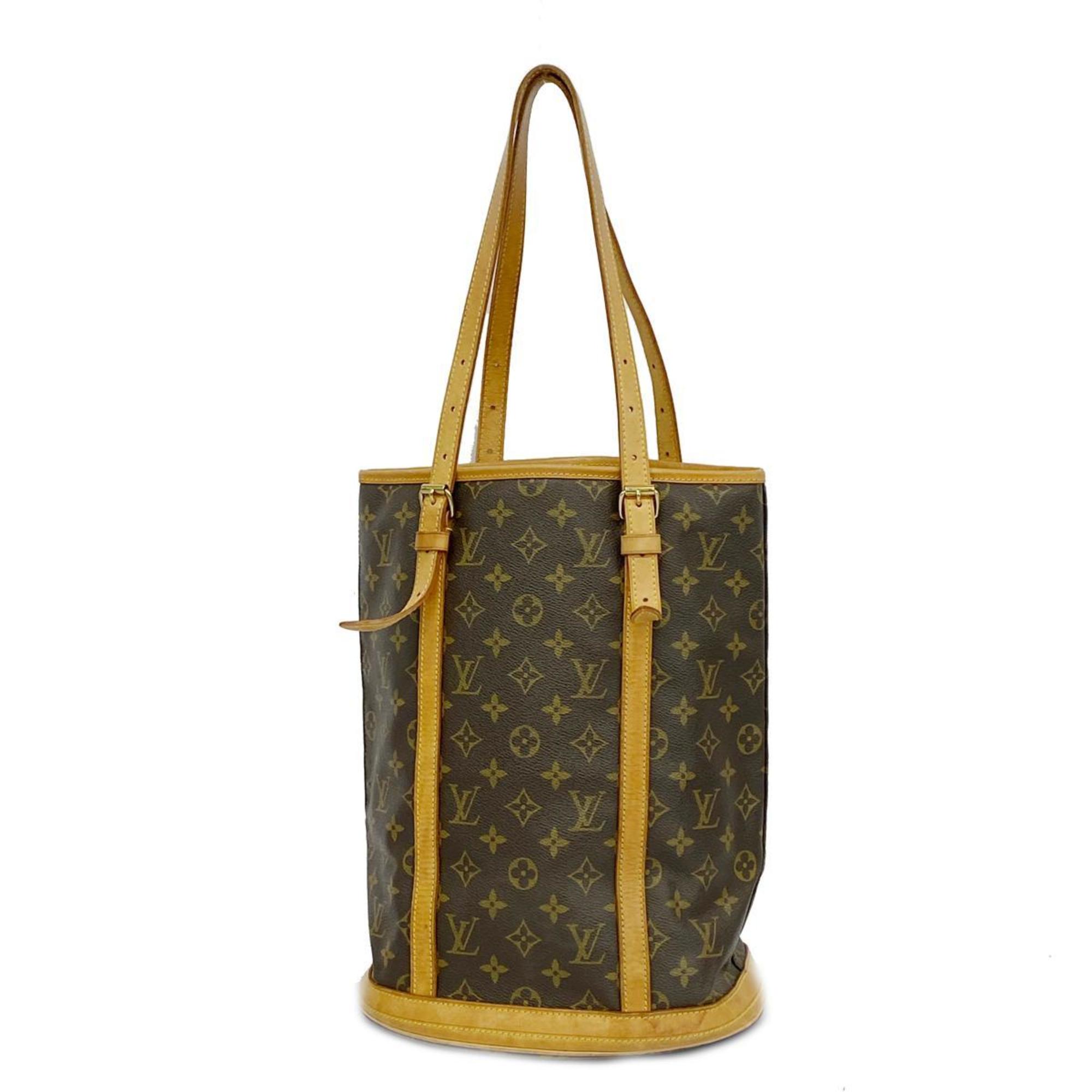 Louis Vuitton Tote Bag Monogram Bucket GM M42236 Brown Women's