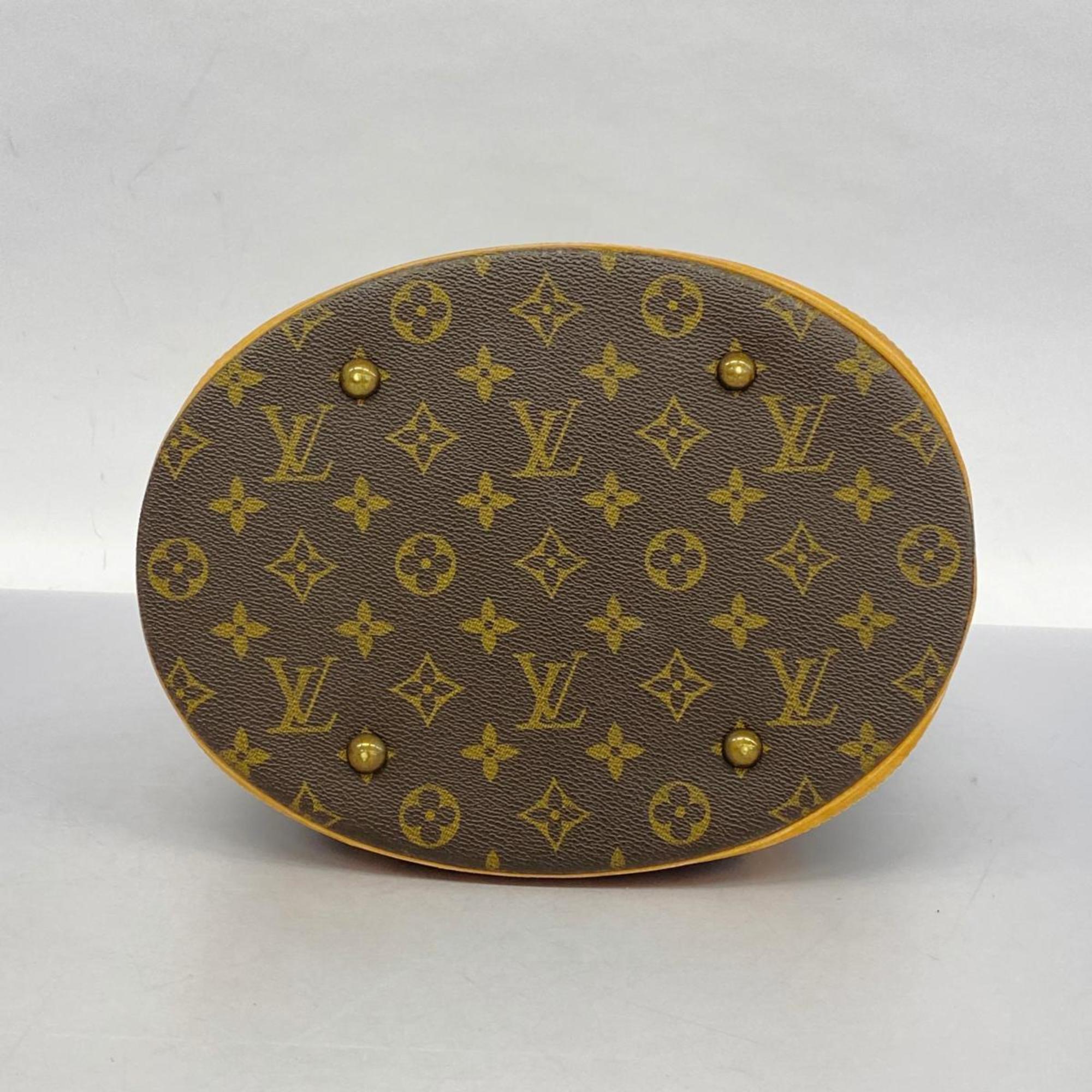 Louis Vuitton Tote Bag Monogram Bucket GM M42236 Brown Women's