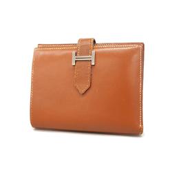 Hermes Wallet Bearn Compact H Stamp Barenia Forbes Men's Women's