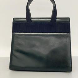 Salvatore Ferragamo Vara Leather Navy Handbag for Women