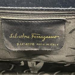 Salvatore Ferragamo Vara Leather Navy Handbag for Women