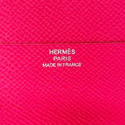 Hermes Notebook Cover Agenda Zip □R Stamped Veau Epsom Rose Tyrien Women's