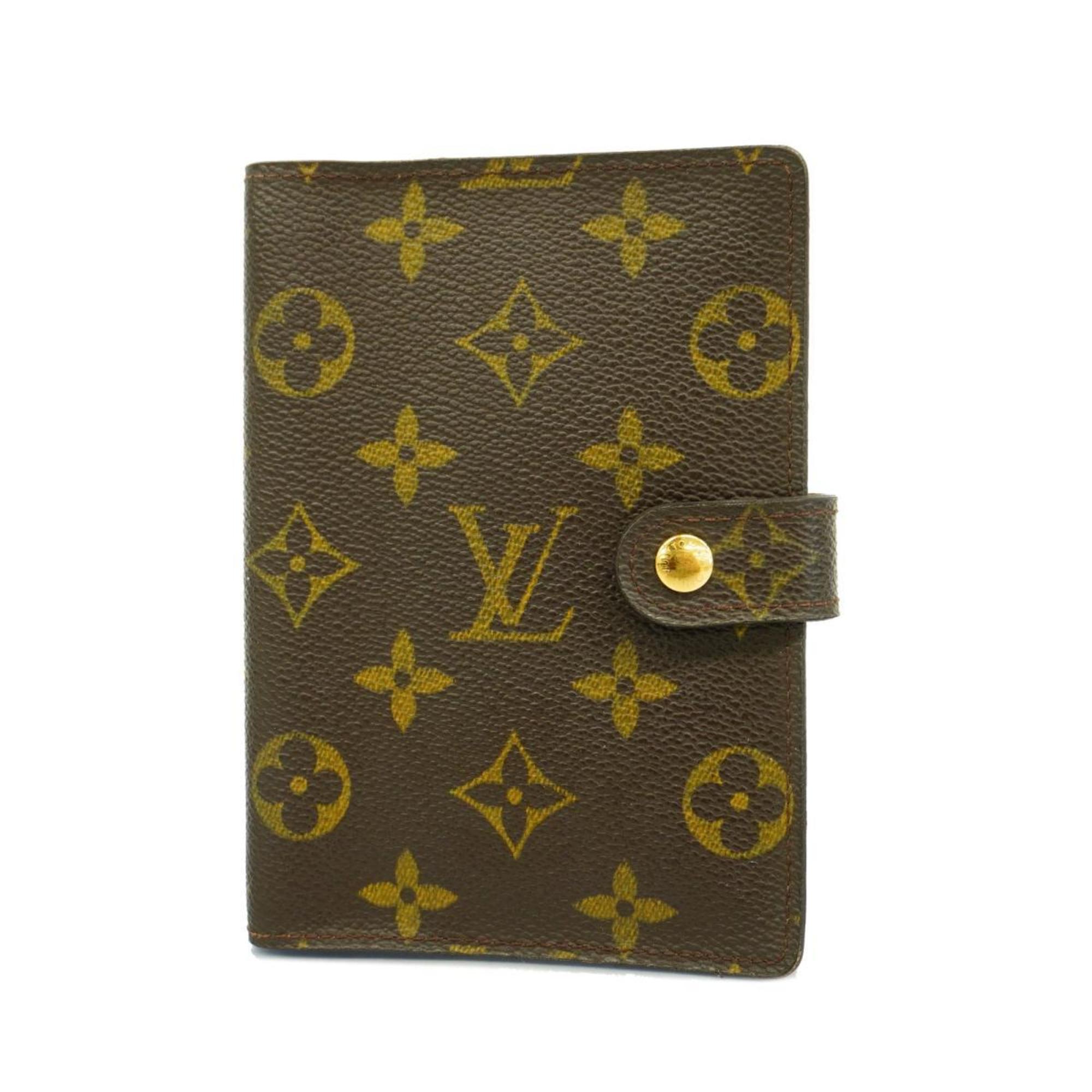 Louis Vuitton Notebook Cover Monogram Agenda PM R20005 Brown Men's Women's