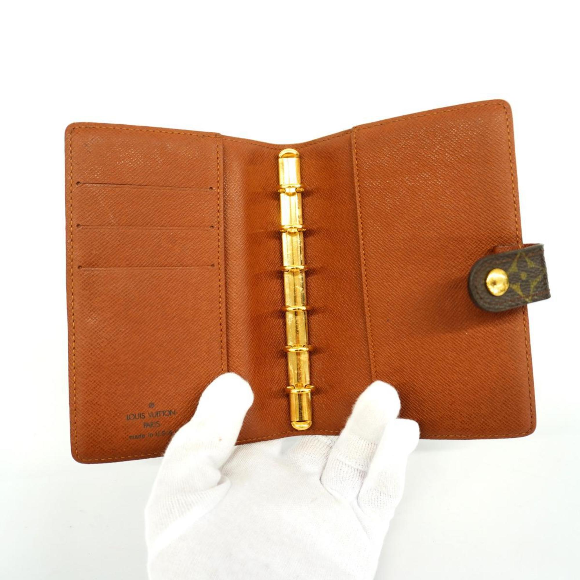 Louis Vuitton Notebook Cover Monogram Agenda PM R20005 Brown Men's Women's