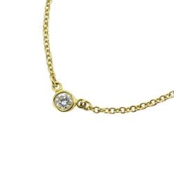 Tiffany Necklace by the Yard 1PD Diamond K18YG Yellow Gold Women's