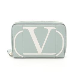 Valentino Round Wallet Leather Women's Green