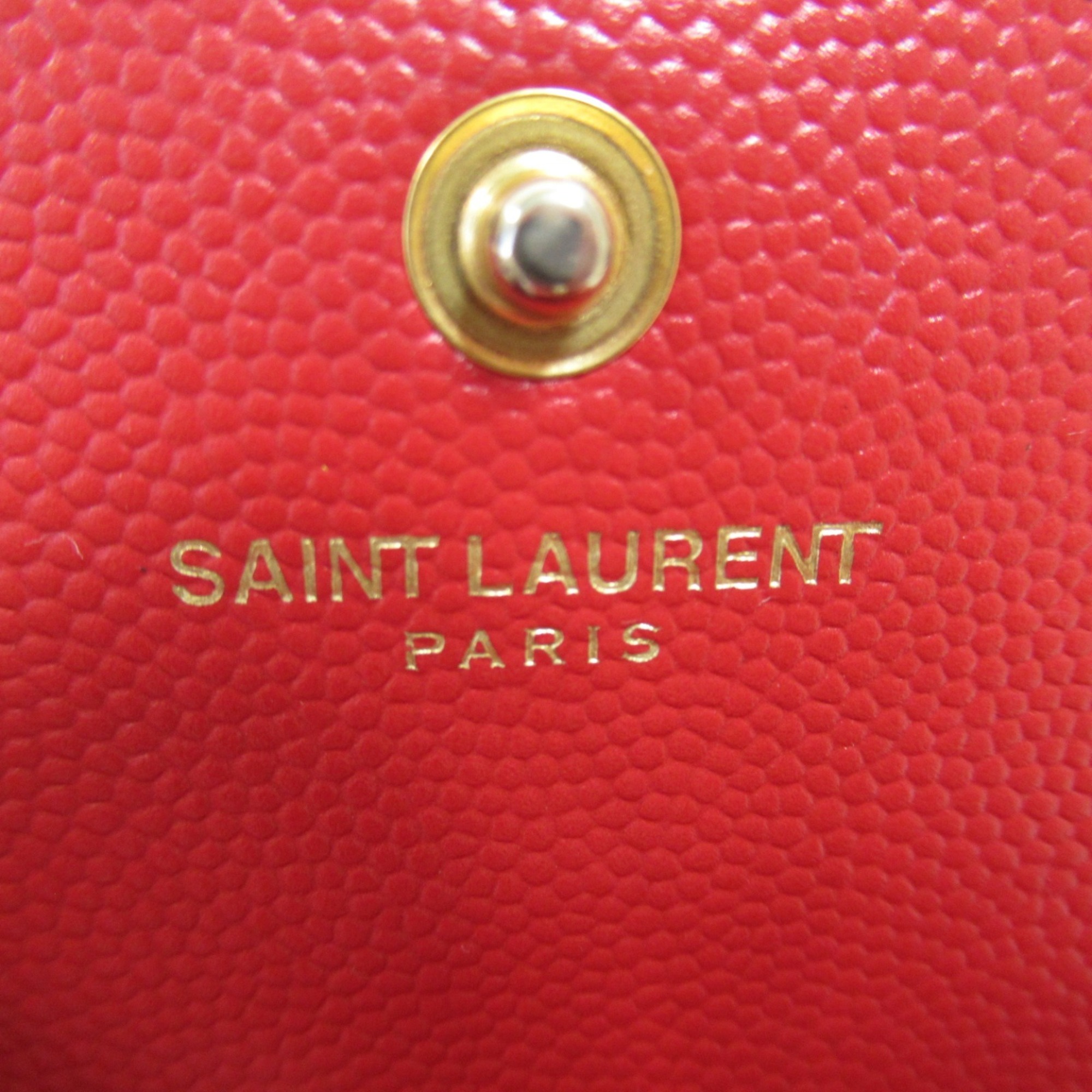 Yves Saint Laurent YVES SAINT LAURENT Chain shoulder bag Shoulder Bag Calfskin (cowhide) Women's Red