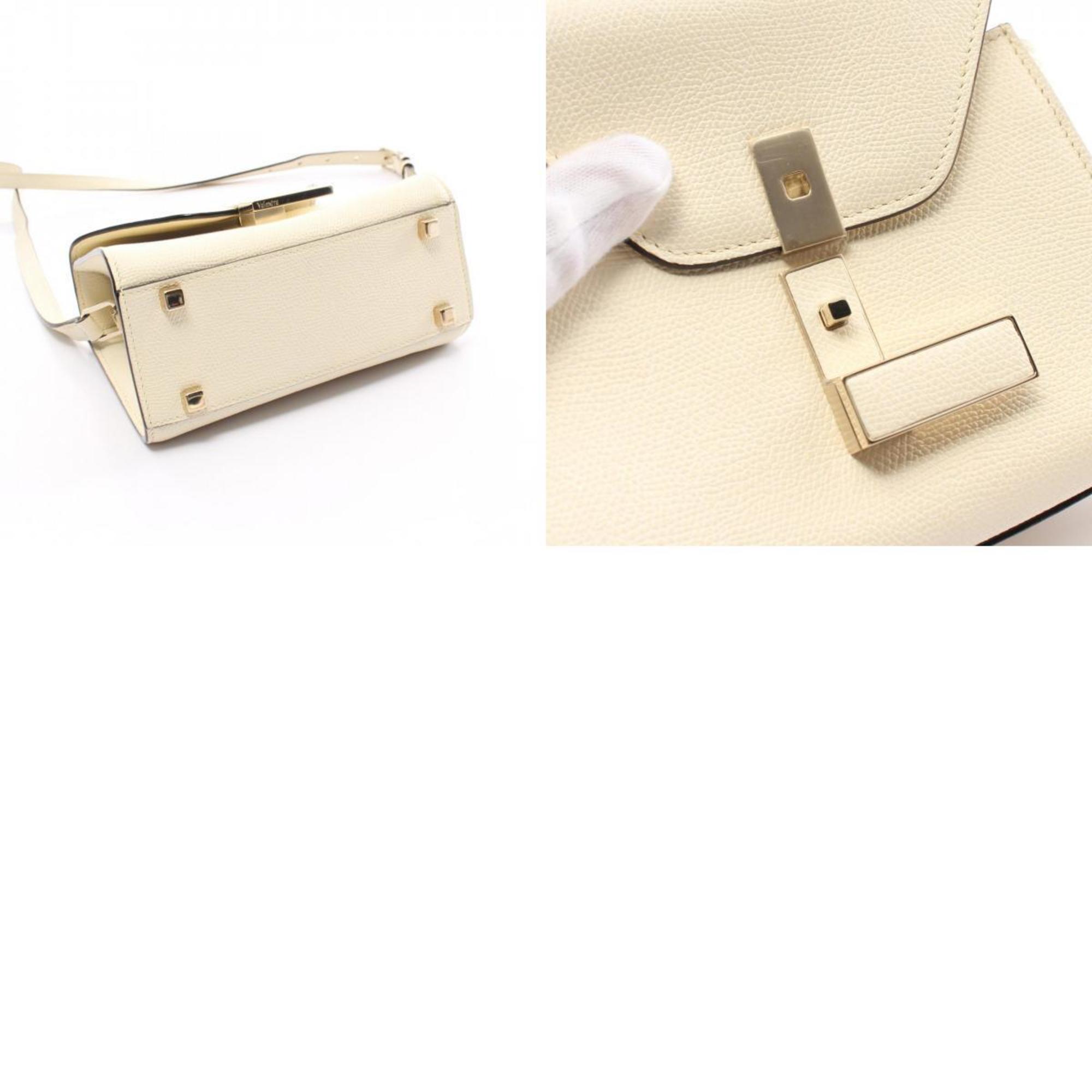 Valextra Micro Iside Handbag Bag Leather Women's Ivory