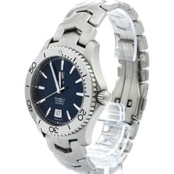 Polished TAG HEUER Link Calibre 5 Steel Automatic Mens Watch WJ201C BF575146