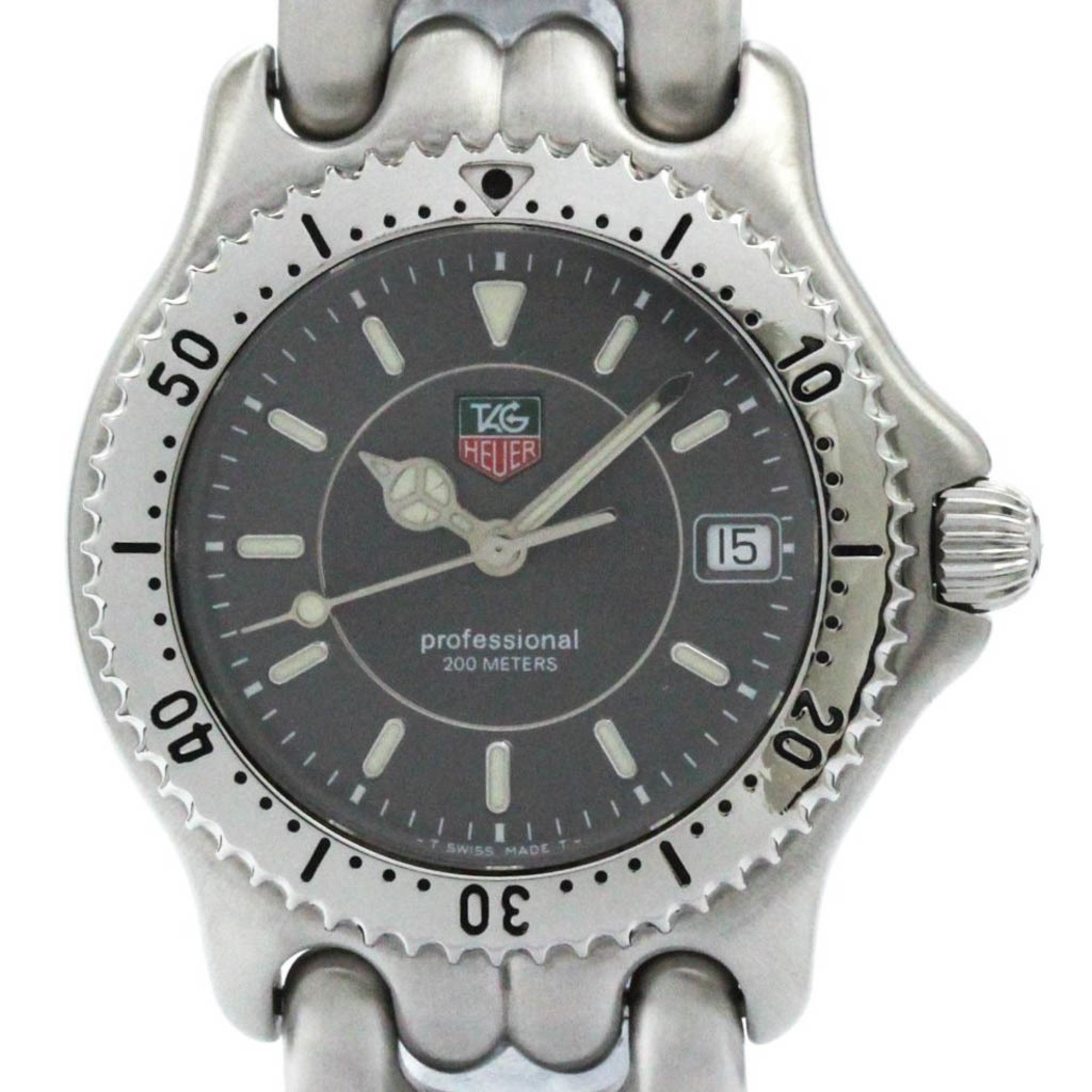 Polished TAG HEUER Sel Professional 200M Quartz Mid Size Watch WG1213 BF575150