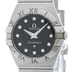 OMEGA Constellation Brush Diamond Steel Watch 123.10.24.60.51.001 BF575202