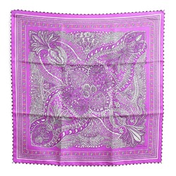 Hermes HERMES Carre 55 Scarf Muffler/Scarf Silk Women's Purple