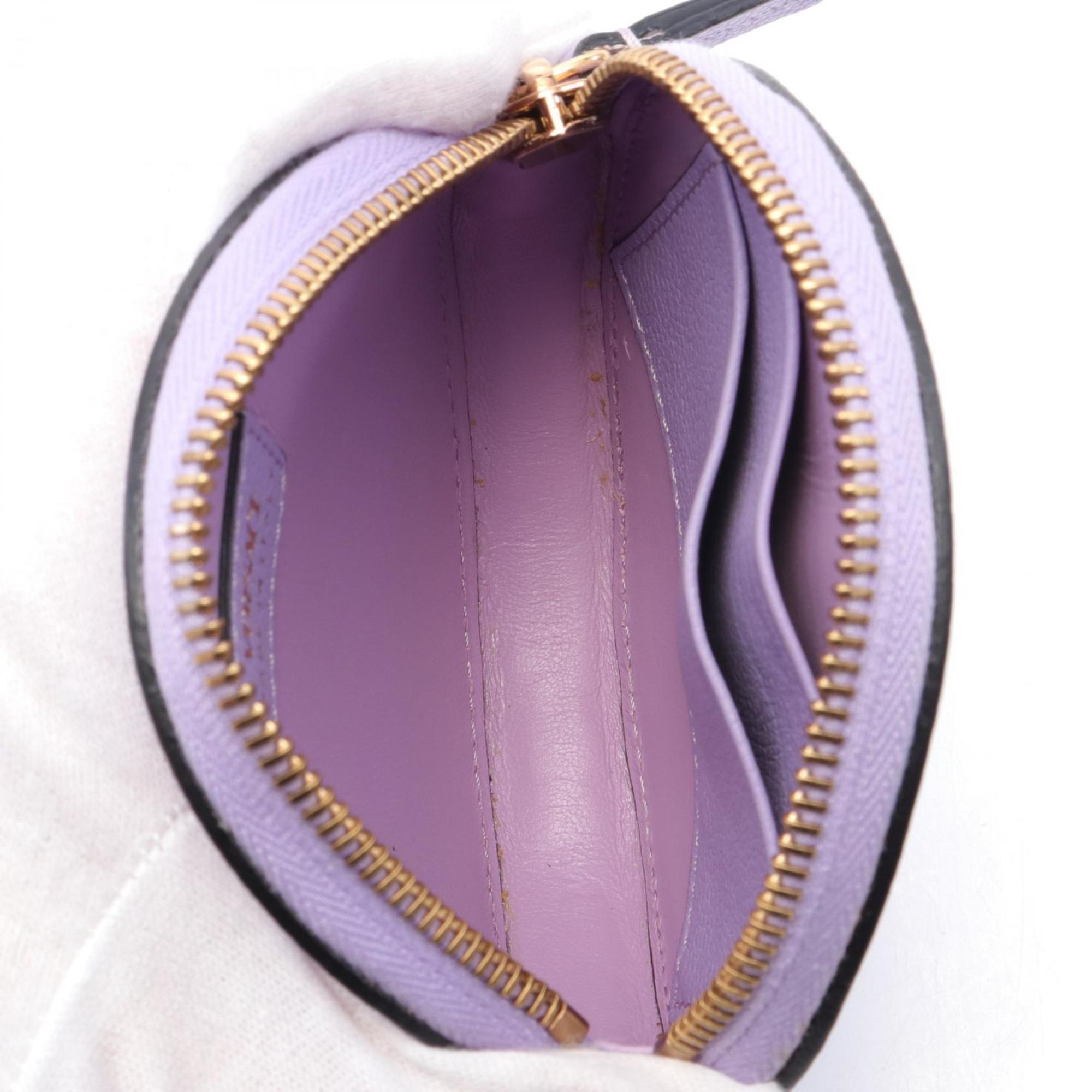 Versace Medusa Pouch Bag Leather Women's Purple